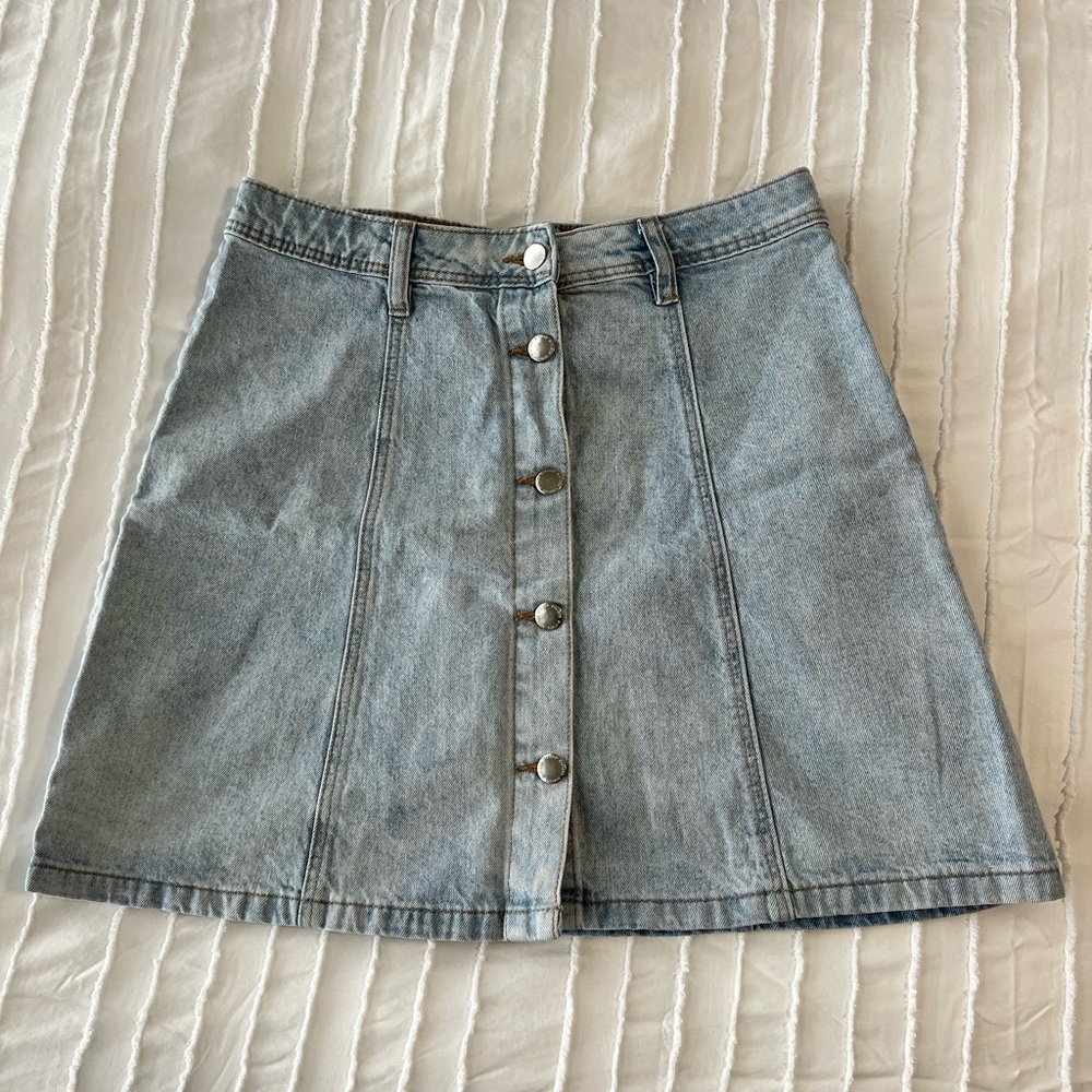 H&M Button Up Denim Skirt
